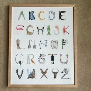 The Little Nest Watercolor Animal Alphabet Art